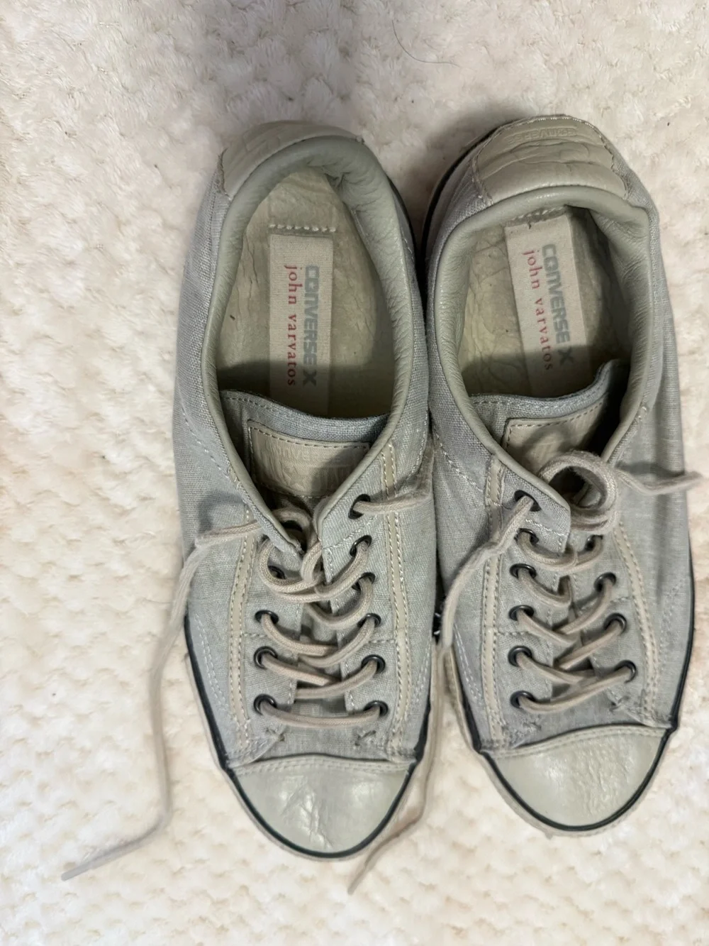 Converse X John Varvatos Gray Low-Top Sneakers Men’s Size 7 Women’s 9